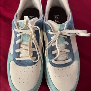 Women's Blue and Cream Sneakers